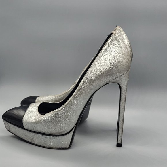 Saint Laurent Janis Platform Pumps - Picture 3 of 17